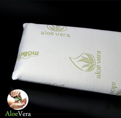 Pillow shape memory aloe vera in square 55x 55cmx12cm 