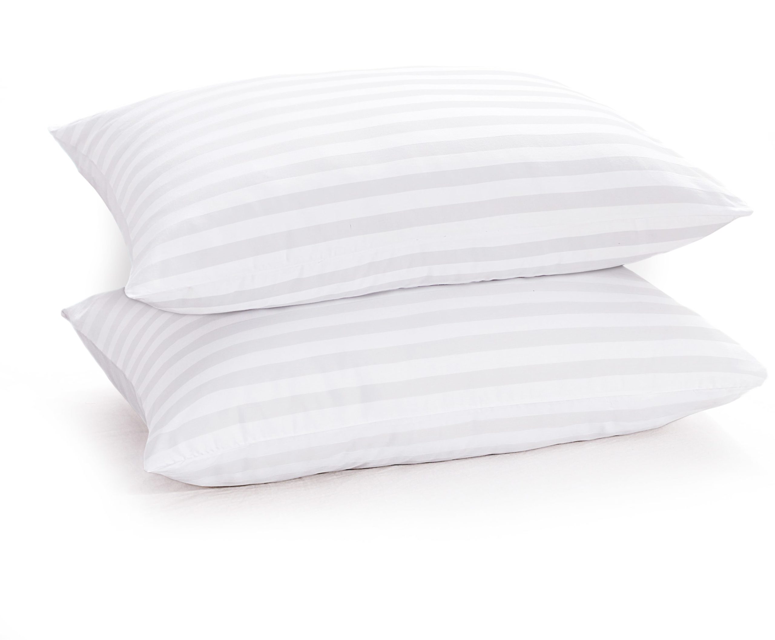 V Shape Satin Stripe 100% Cotton Orthopedic/Nursing Pillow with Pillow Case 