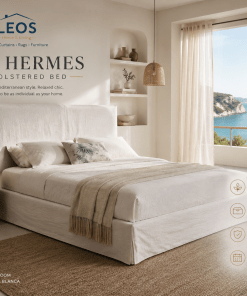 charming bed in a Mediterranean bedroom style