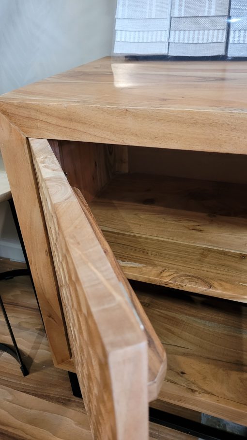 Acacia Textured Side Board Furniture - Image 3