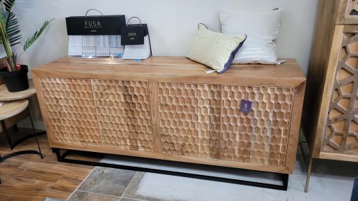 Acacia Textured Side Board Furniture