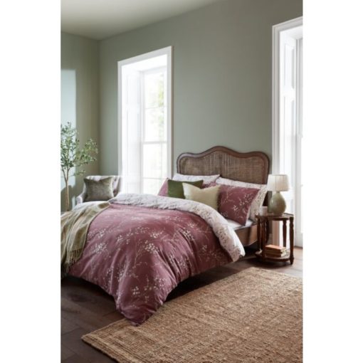 Pussy Willow Plum Duvet Set By Laura Ashley