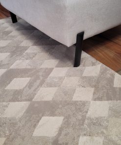 Alternative view of Argentum Geometric Cream Rug