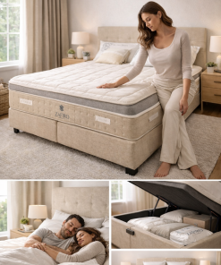 Alternative view of Luxury Zafiro Box Spring Bed Set