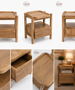Alternative view of Solid Wood Night Stand Leos