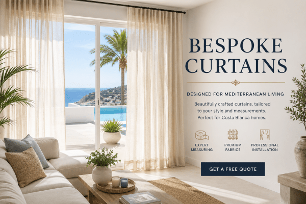 elegant bespoke curtains costa blanca