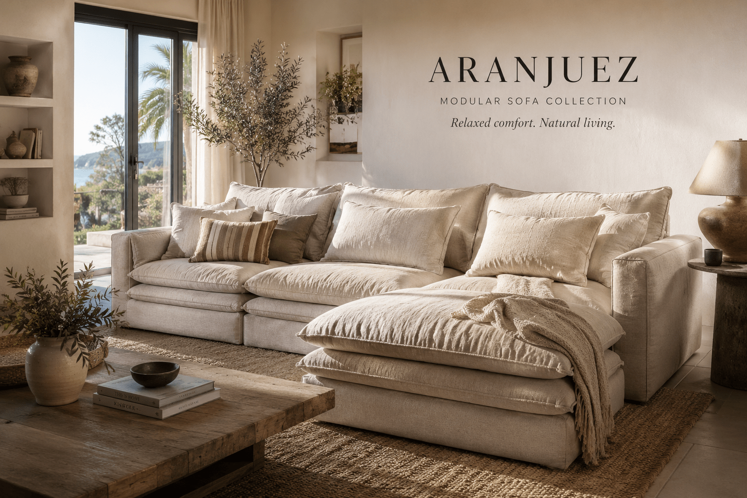 calm relaxed sofa
