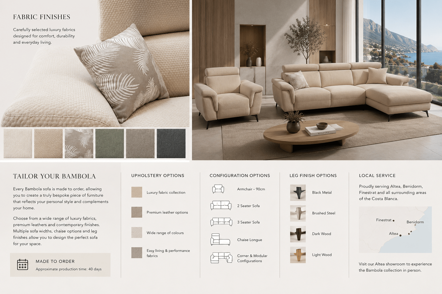 tailor your luxury Italian design sofa