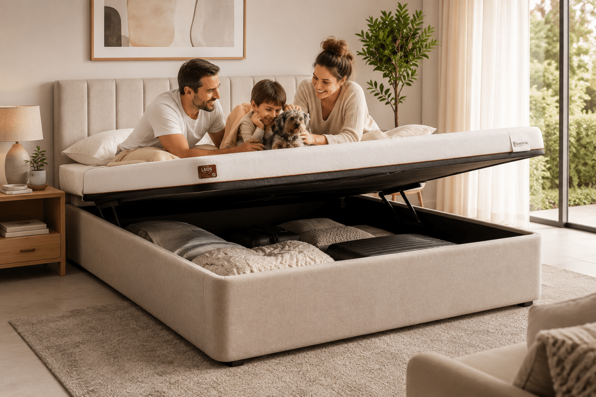 Glide Ottoman Storage Bed