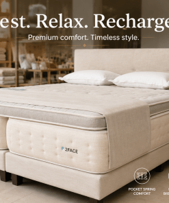 serene bed with topper