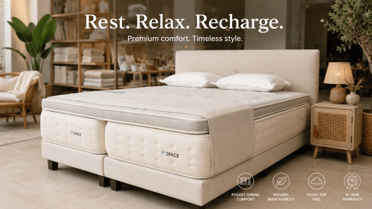 serene bed with topper
