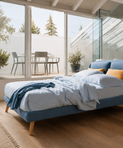 blue bed frame in Spain