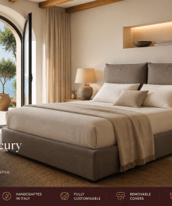 mercury bed frame in a spanish home