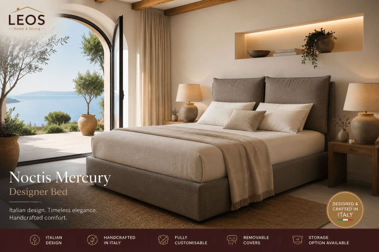 mercury bed frame in a spanish home