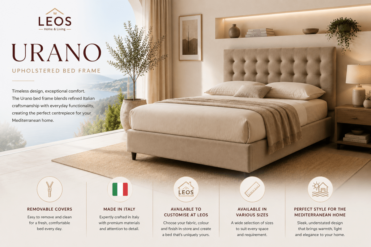 Urano bed collection by Leos