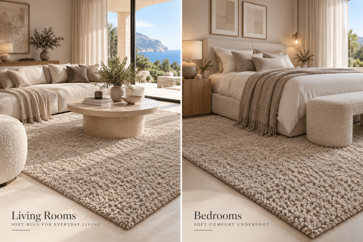 a soft rug for different rooms