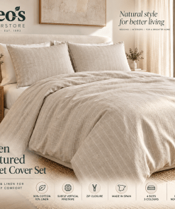 linen textured bed linen for homes presentation