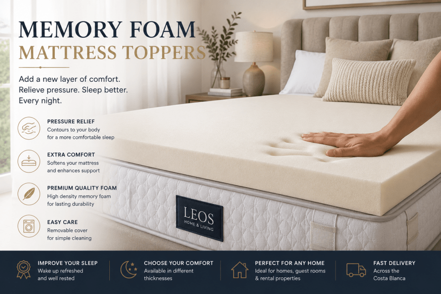 Premium mattress toppers at Leos Home & Living