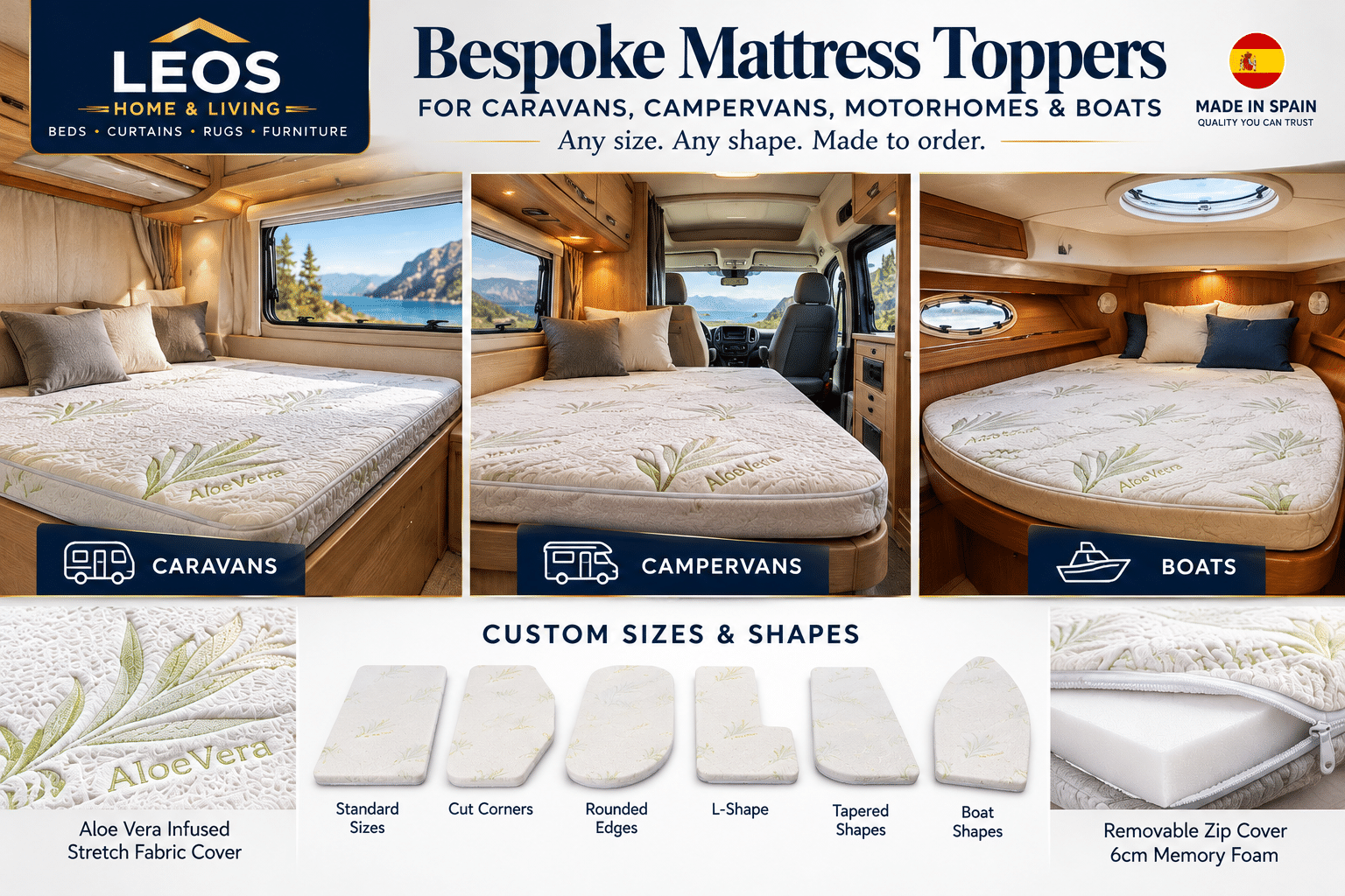 Leo's Everyday Comfort 6cm Memory Foam Mattress Topper - Image 3