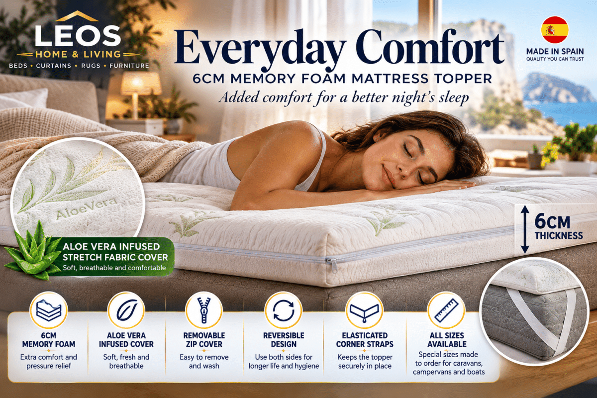 aloe Vera mattress topper brochure advert