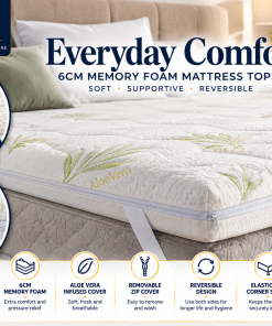Alternative view of Leo's Everyday Comfort 6cm Memory Foam Mattress Topper