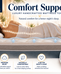 Leo's Comfort Support – Luxury Handcrafted Mattress Topper - Image 3