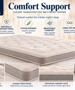 Leo's Comfort Support – Luxury Handcrafted Mattress Topper - Image 4