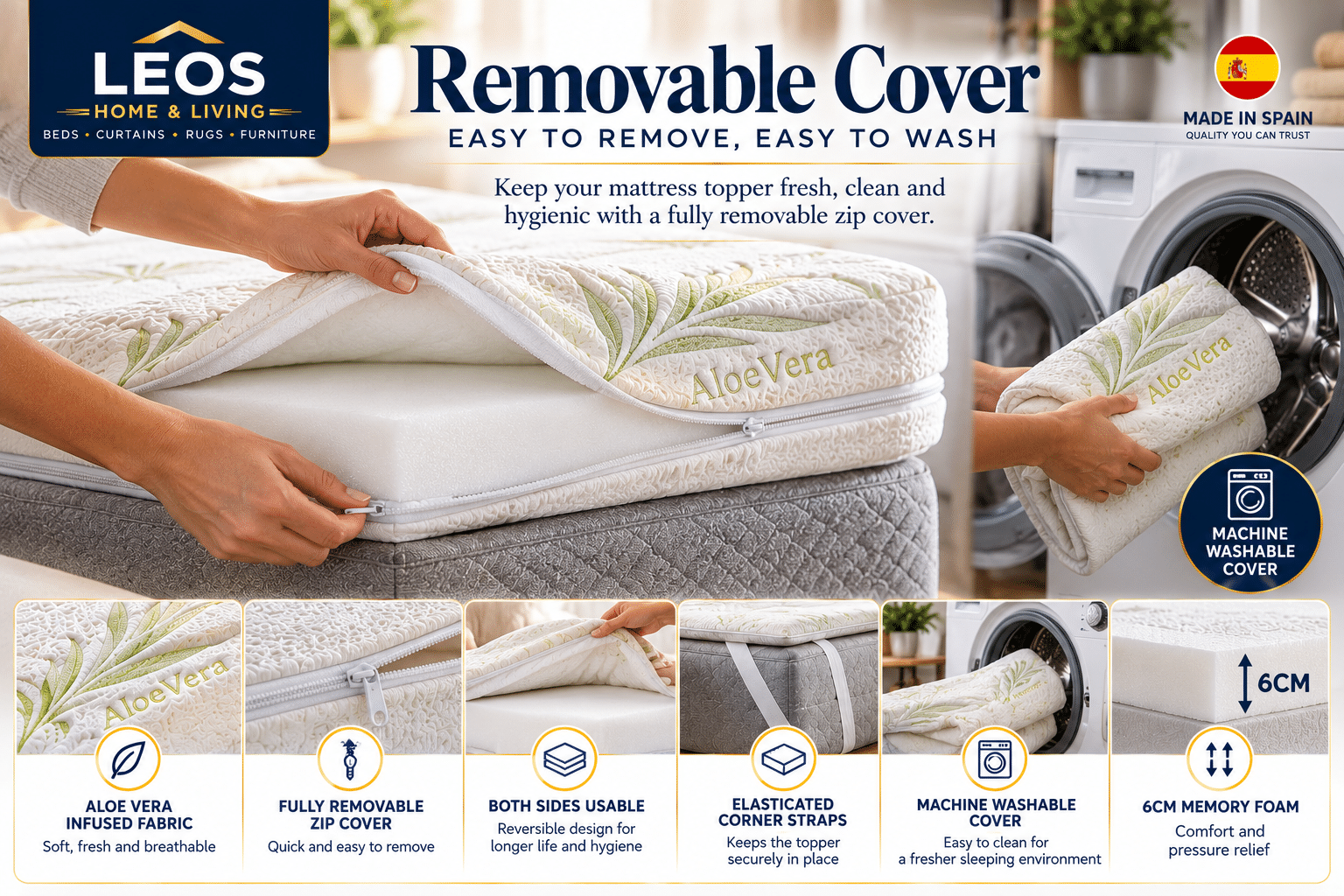 hygienic sleeping mattress toppers