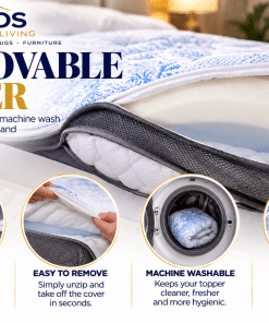 Ice Topper Deluxe – 10cm Reversible Cooling Mattress Topper - Image 4